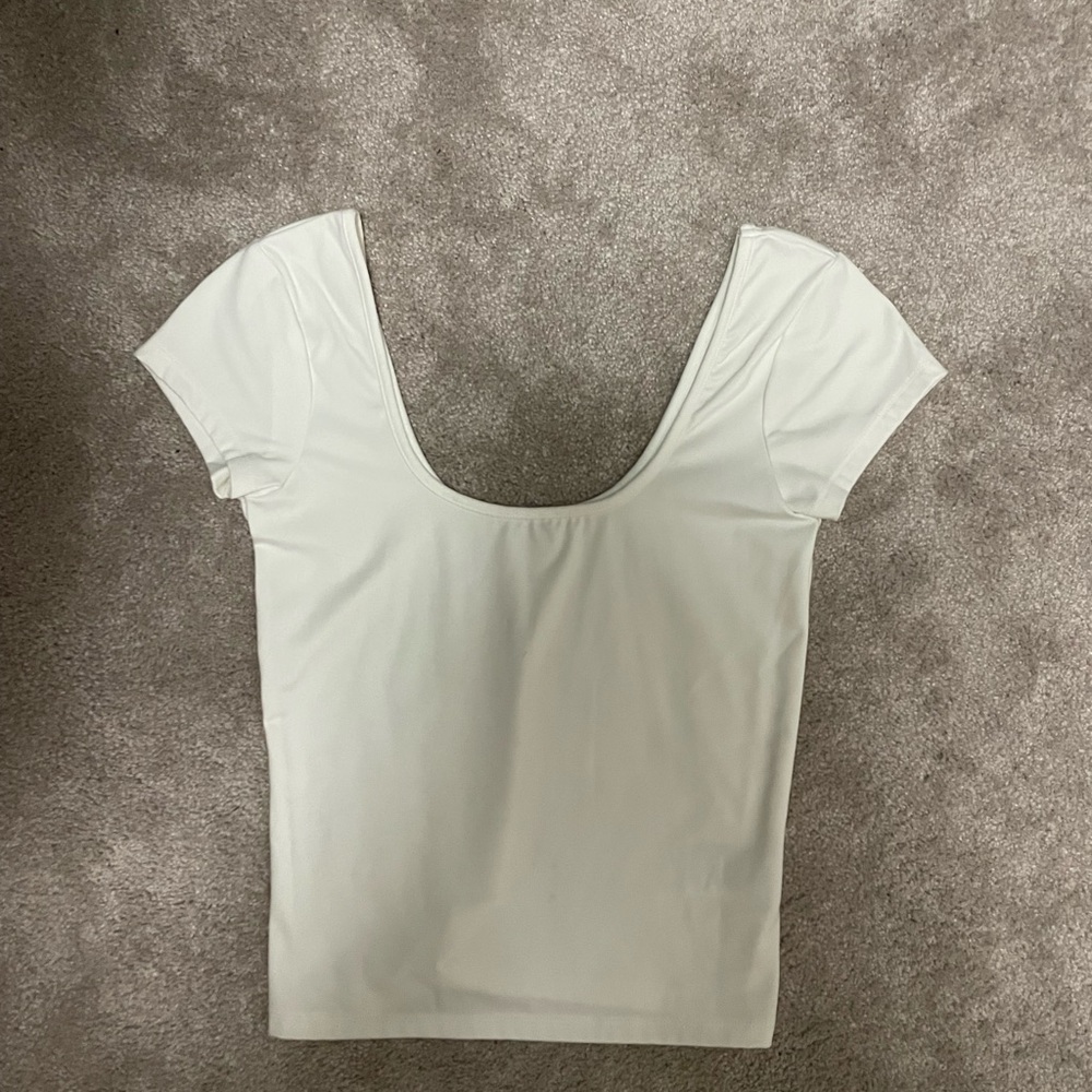 Cotton On White Scoop Neck Crop Top